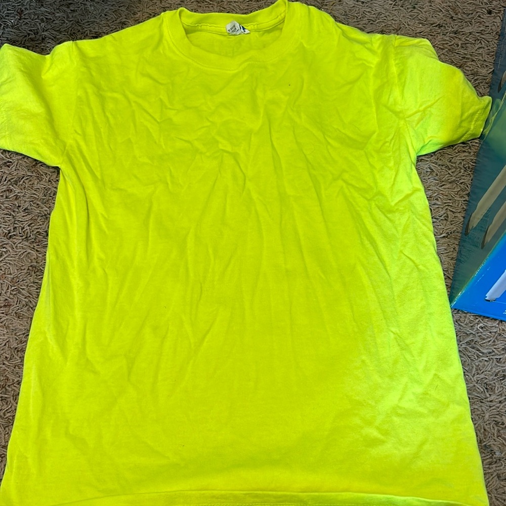 Neon yellow shirt